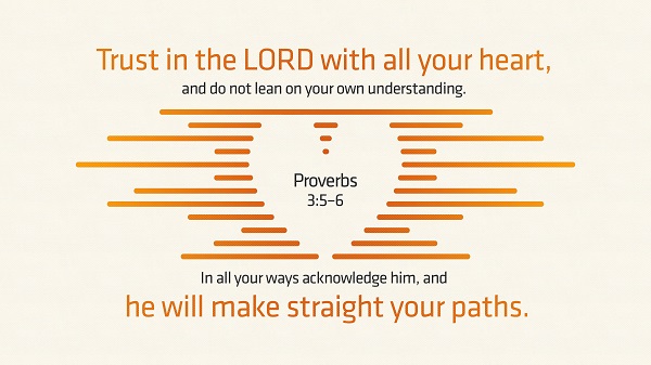 Daily Bible Verse Proverbs 3:5-6
